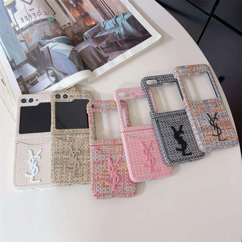 Luxury Woven Flip Case with Card Pocket