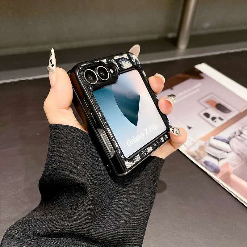 Classy Textured Case for Z Flip Series