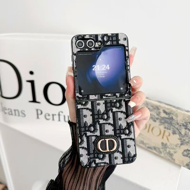 Textured Luxury Z Flip Case