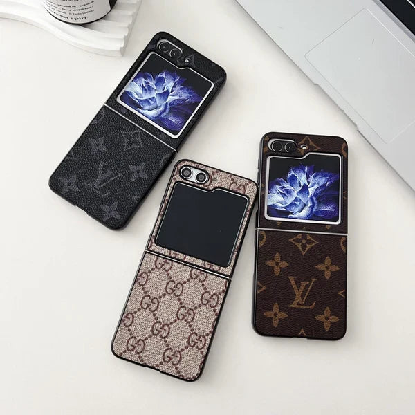 Premium Leather Phone Case for Galaxy Z Flip