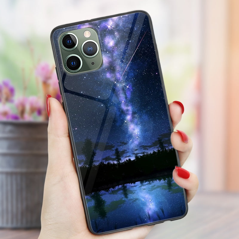 Phone Cases For iphone 11 Pro Max SE 2020 XS Max XR X 7 8 Plus 12 mini Pro Max Case Cover Glossy Silicone Soft