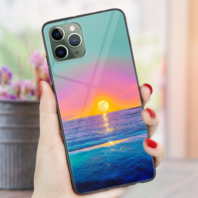 Phone Cases For iphone 11 Pro Max SE 2020 XS Max XR X 7 8 Plus 12 mini Pro Max Case Cover Glossy Silicone Soft