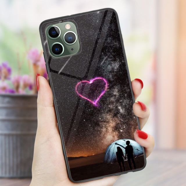 Phone Cases For iphone 11 Pro Max SE 2020 XS Max XR X 7 8 Plus 12 mini Pro Max Case Cover Glossy Silicone Soft