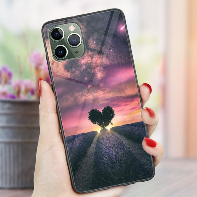 Phone Cases For iphone 11 Pro Max SE 2020 XS Max XR X 7 8 Plus 12 mini Pro Max Case Cover Glossy Silicone Soft