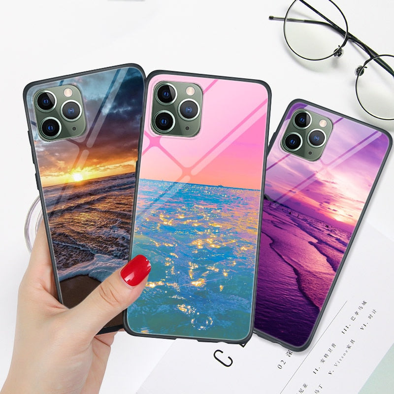 Phone Cases For iphone 11 Pro Max SE 2020 XS Max XR X 7 8 Plus 12 mini Pro Max Case Cover Glossy Silicone Soft
