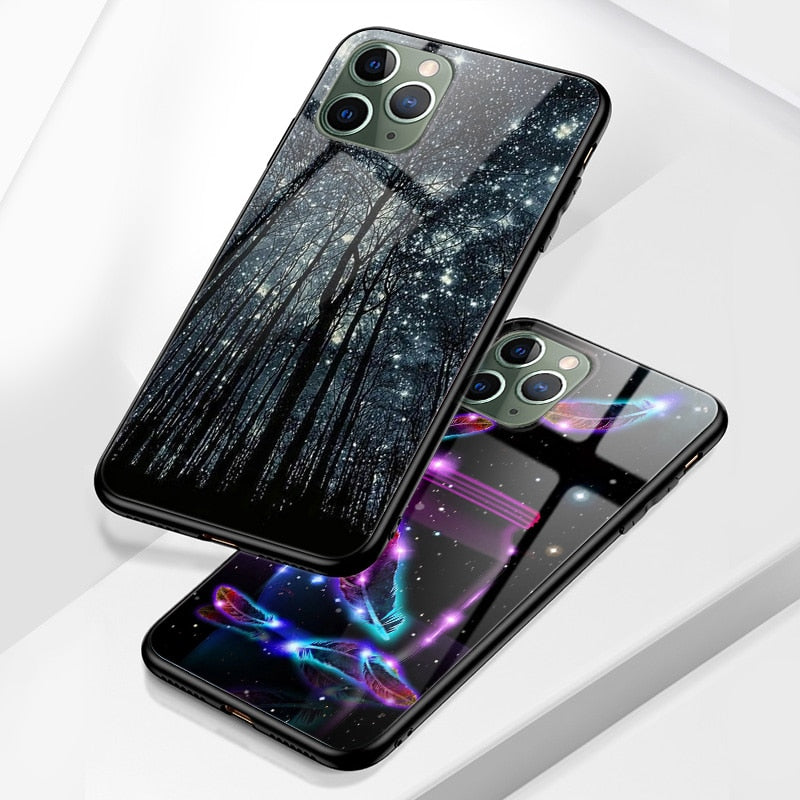 Phone Cases For iphone 11 Pro Max SE 2020 XS Max XR X 7 8 Plus 12 mini Pro Max Case Cover Glossy Silicone Soft