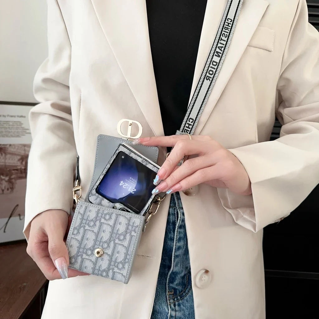 Textured Luxury Z Flip Case