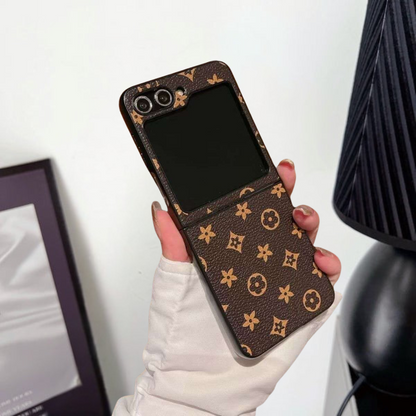 Premium Leather Phone Case for Galaxy Z Flip
