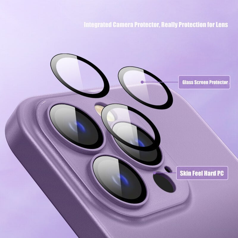 Transparent skin-feeling frosted hard Case For Iphone