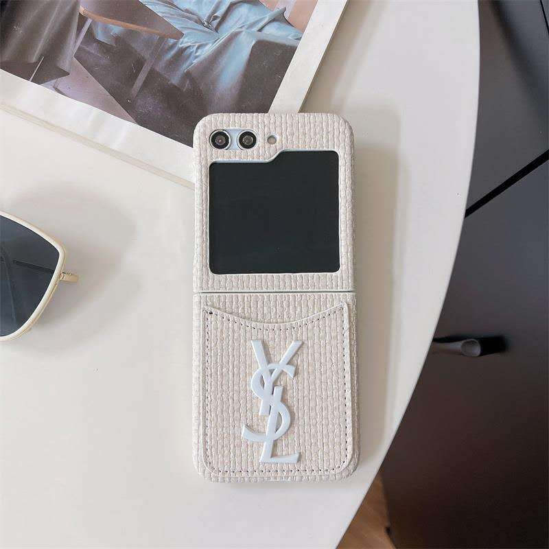 Luxury Woven Flip Case with Card Pocket