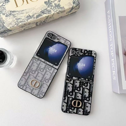 Textured Luxury Z Flip Case