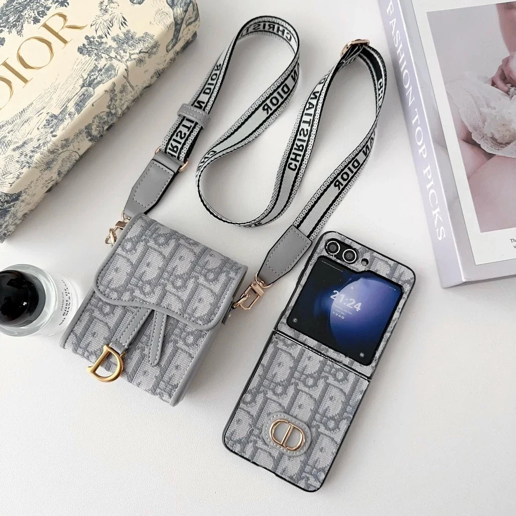 Textured Luxury Z Flip Case