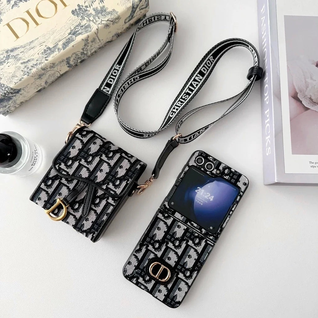 Textured Luxury Z Flip Case